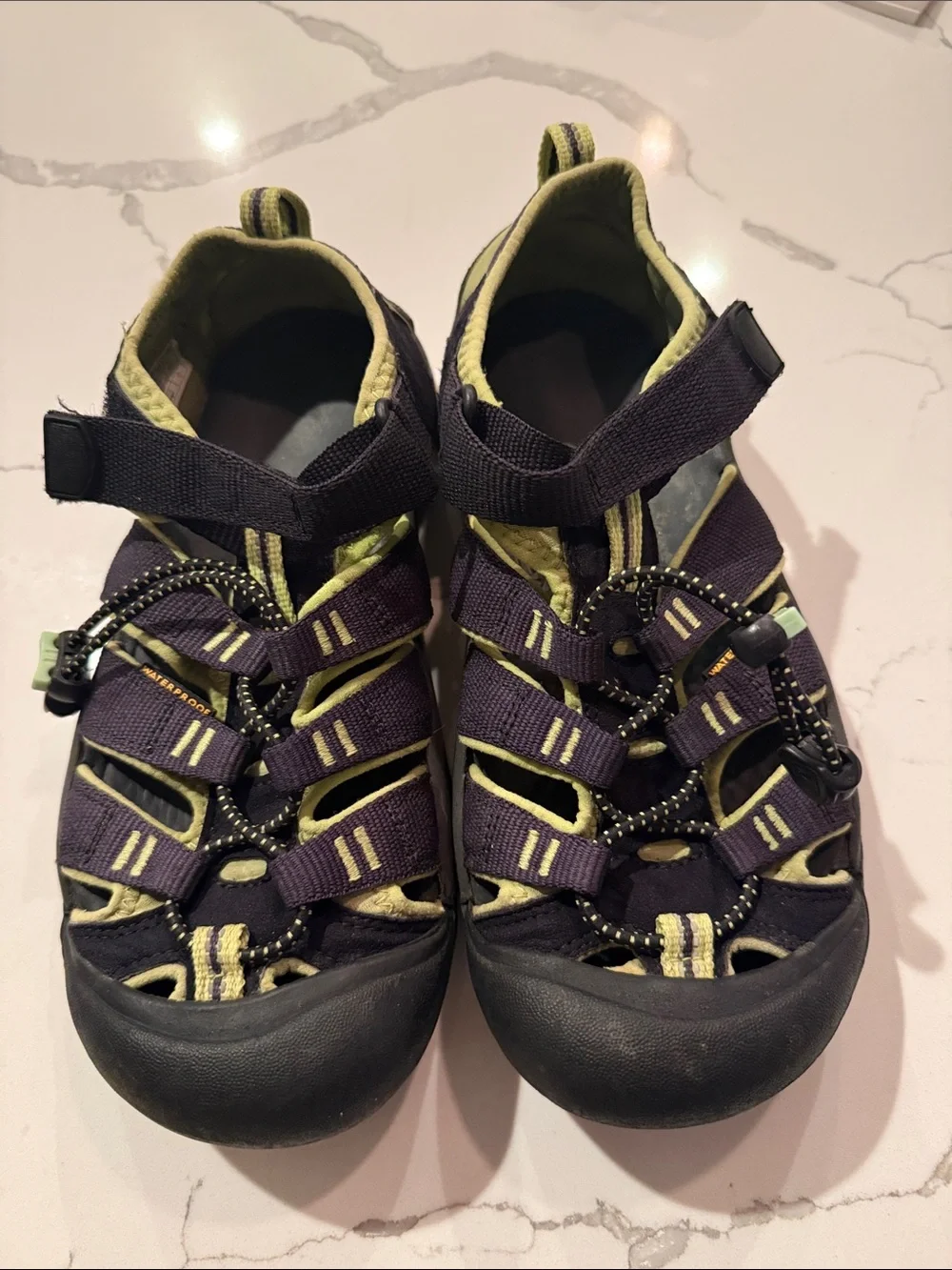 Keen Kids Navy and Yellow Closed-Toe Sport Sandals waterproof 4